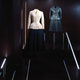Left: “Bar” Suit, Christian Dior, spring/summer 1947; right, leather jacket and skirt, Junya Watanabe, fall/winter 2011